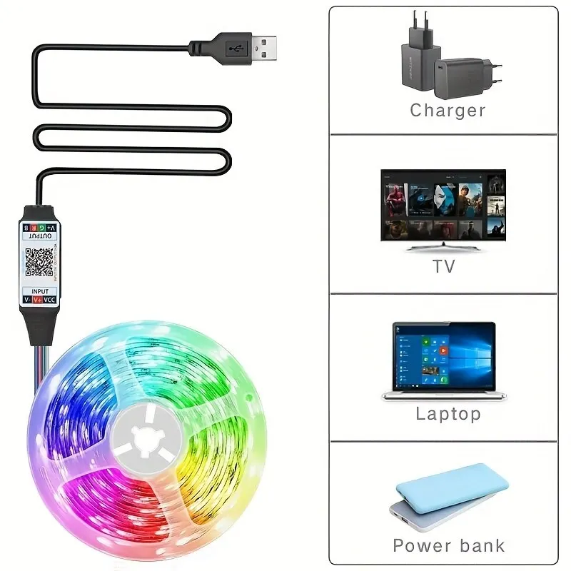 Homelife 6-Piece Colour Changing LED Lights and Remote Control