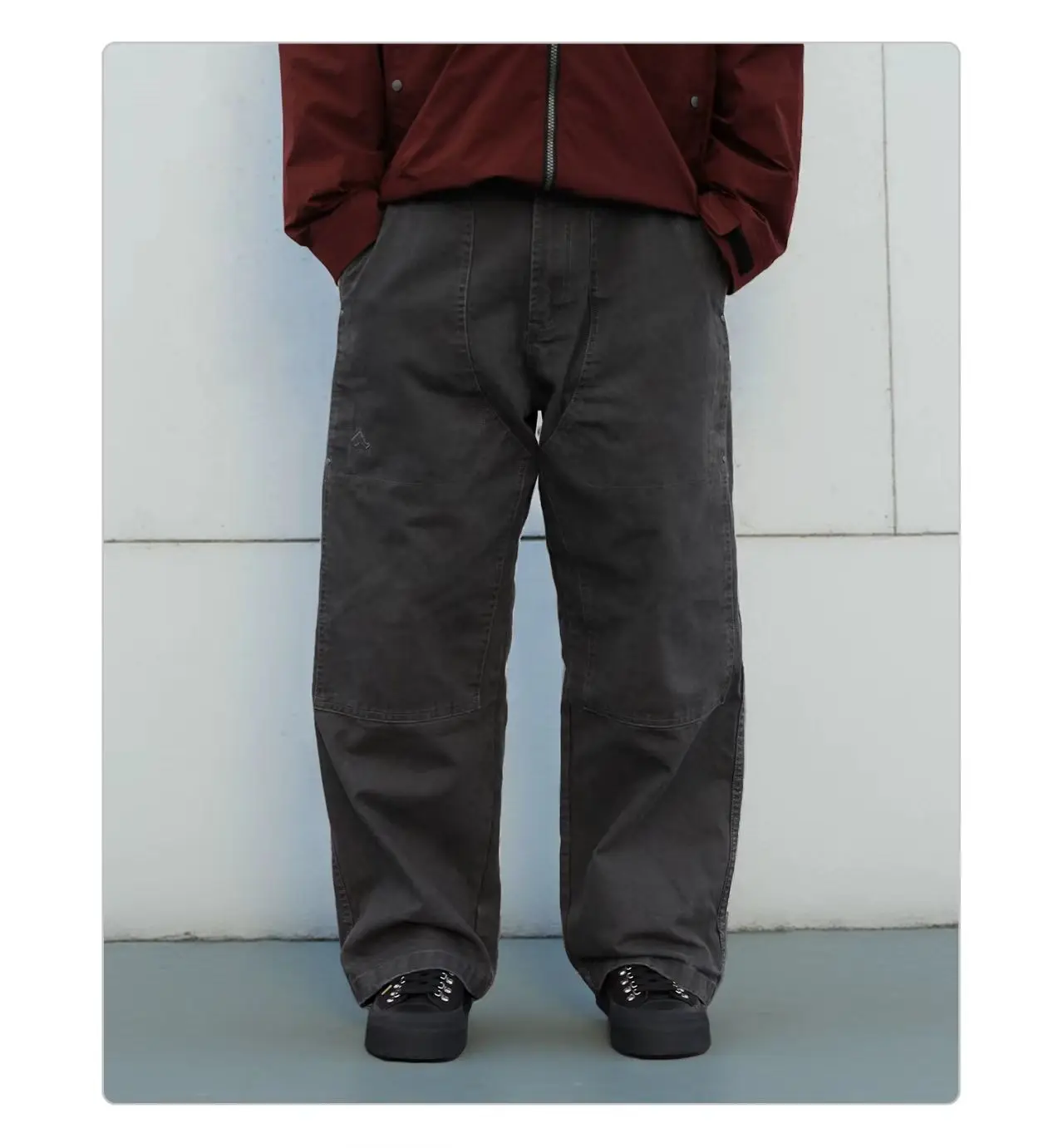 Whyworks 25aw Vintage outdoor work pants heavy duty stone washed cotton material casual