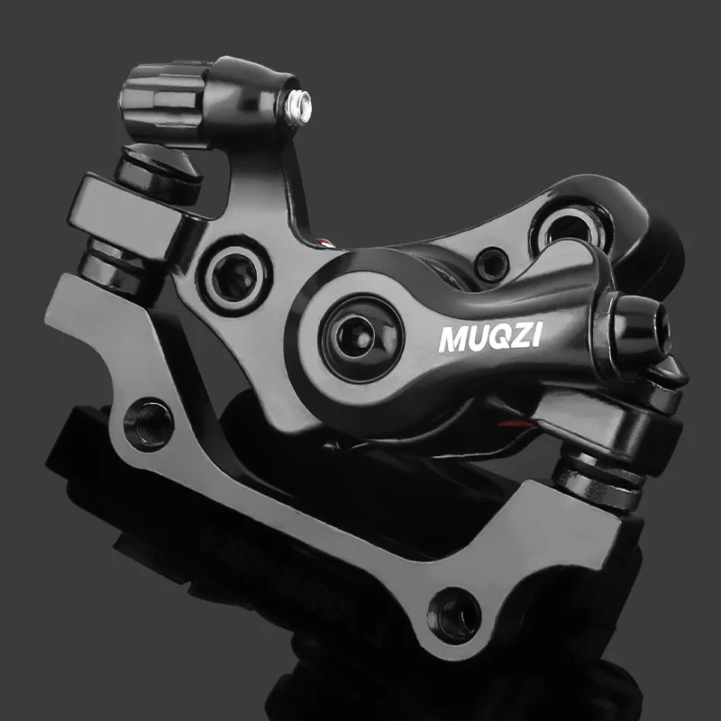 Mgoodoo MTB Hydraulic Disc Brake Set, Bicycle Disc Brake Sets Front And Rear Line Pulling Hydraulic Disc Brake Gold Discs 160 Mm
