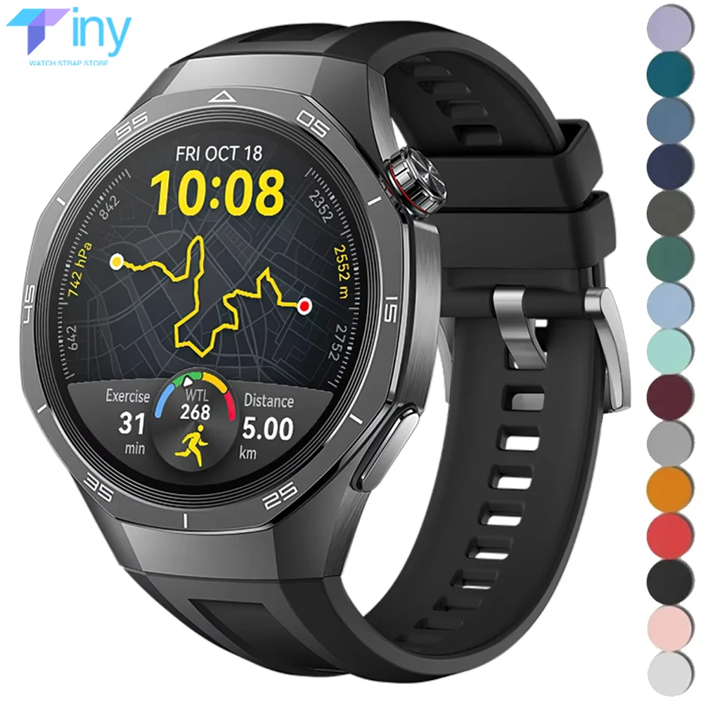 22mm Silicone Sports Watch Strap - Soft and Durable Band