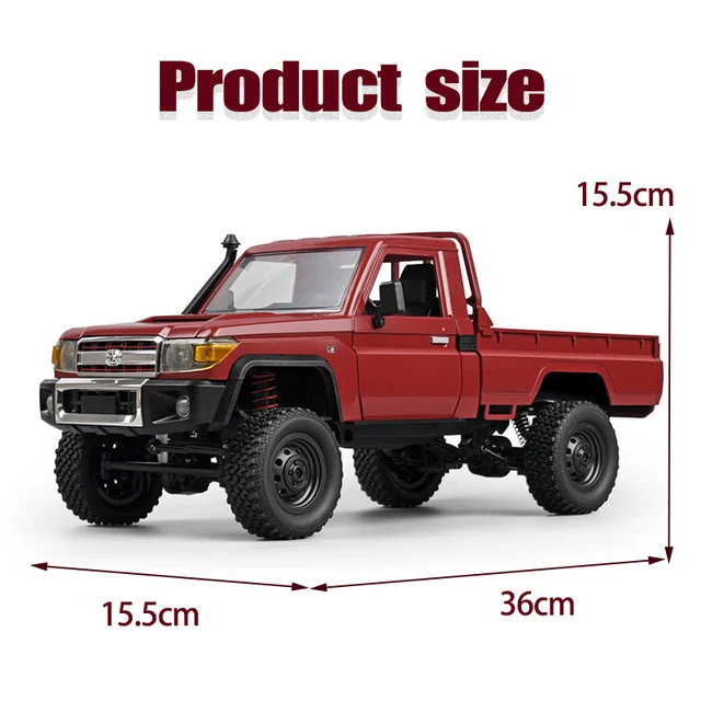 1:12 Rc Auto Mn Model Mn82 Retro Full-Scale Simulatie Lc79 Rtr 2.4G 4wd 280 Motor Afstandsbediening Pick-Up Rc Truck Model Auto 6