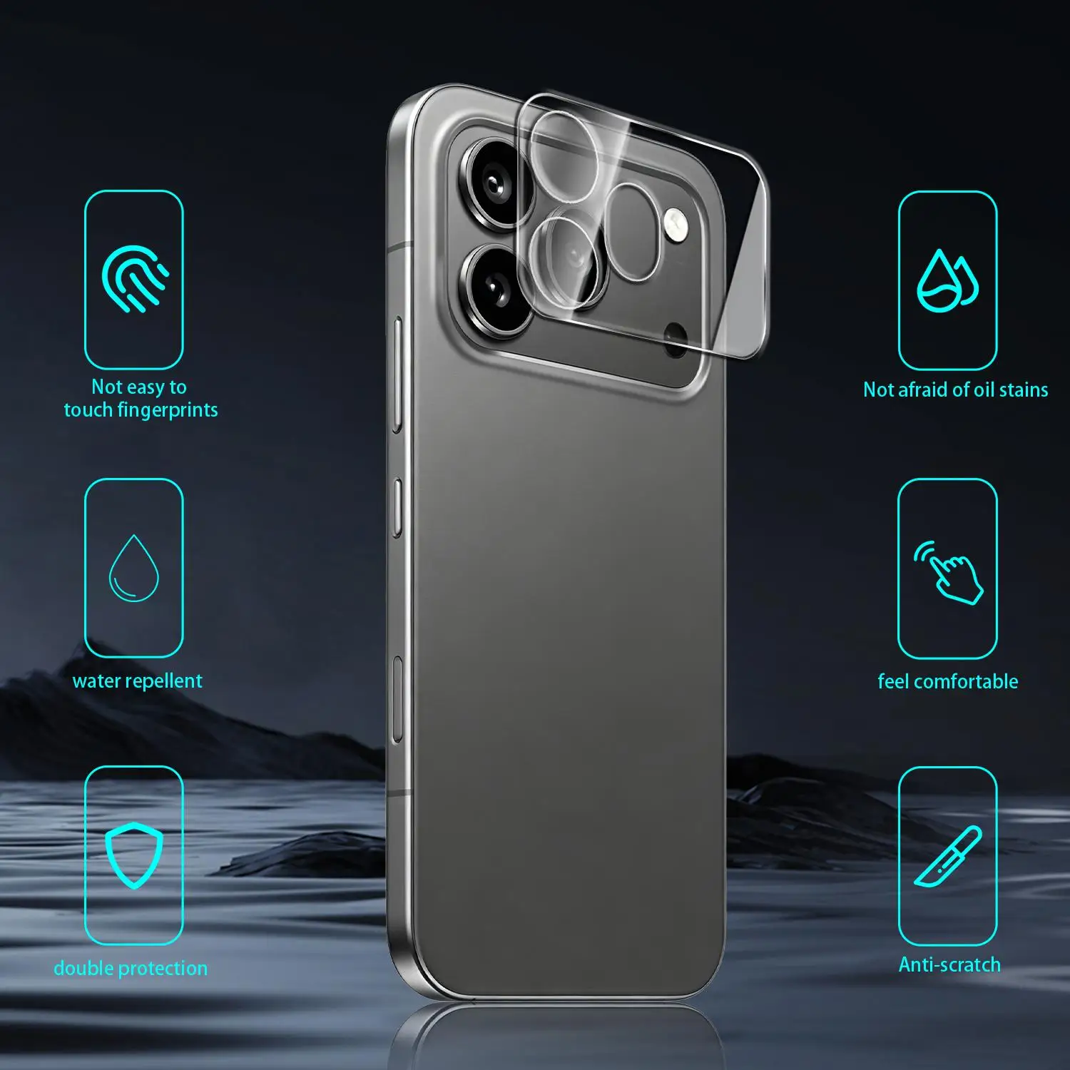 Premium HD Clear Camera Lens Protective Tempered Glass - Anti-Scratch Cover Films