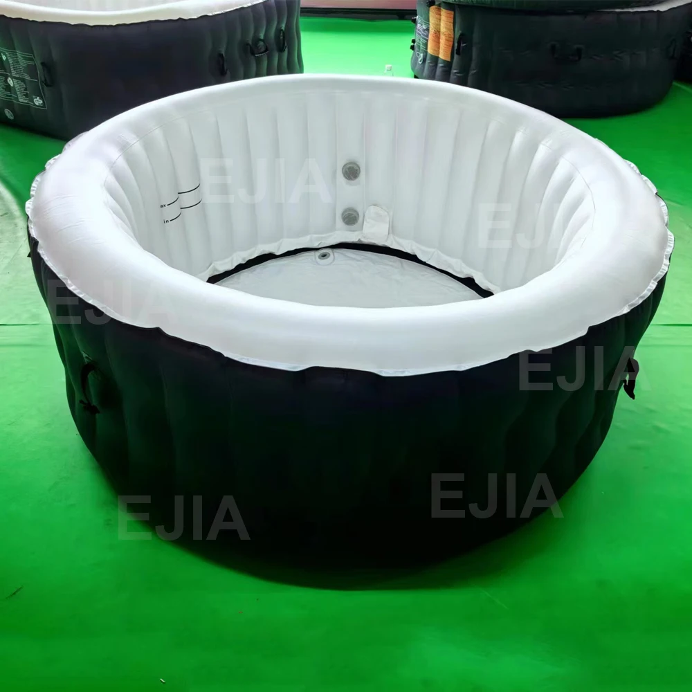 Outdoor Spa Fits Up To 6 People Portable Hot Tub With Heated Water System And Bubble Jets