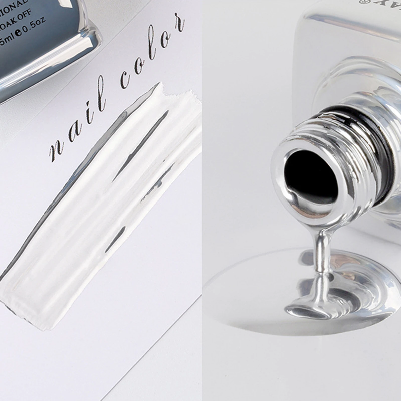 Metal Mirror Glue Silver Gel Nail Polish Nail DIY Art Color Drawing Line Flower Manicure Accessories Nail Art Shop Nail Charms 5