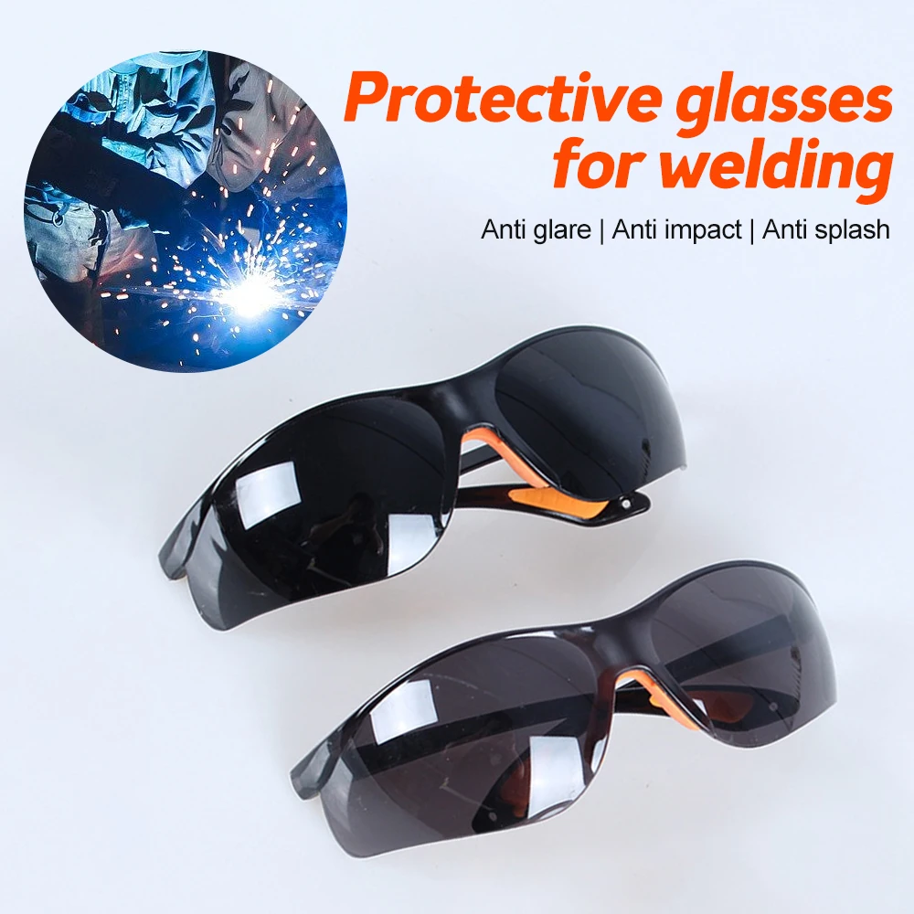 Safety Glasses Welding Glasses Impact Resistant UV Proof Anti Goggles Welding Protective for Eyes Protector Protective Equipment big view eye protection welding goggles ultraviolet proof adjustable plastic frame safety glasses auto darkening weld protection