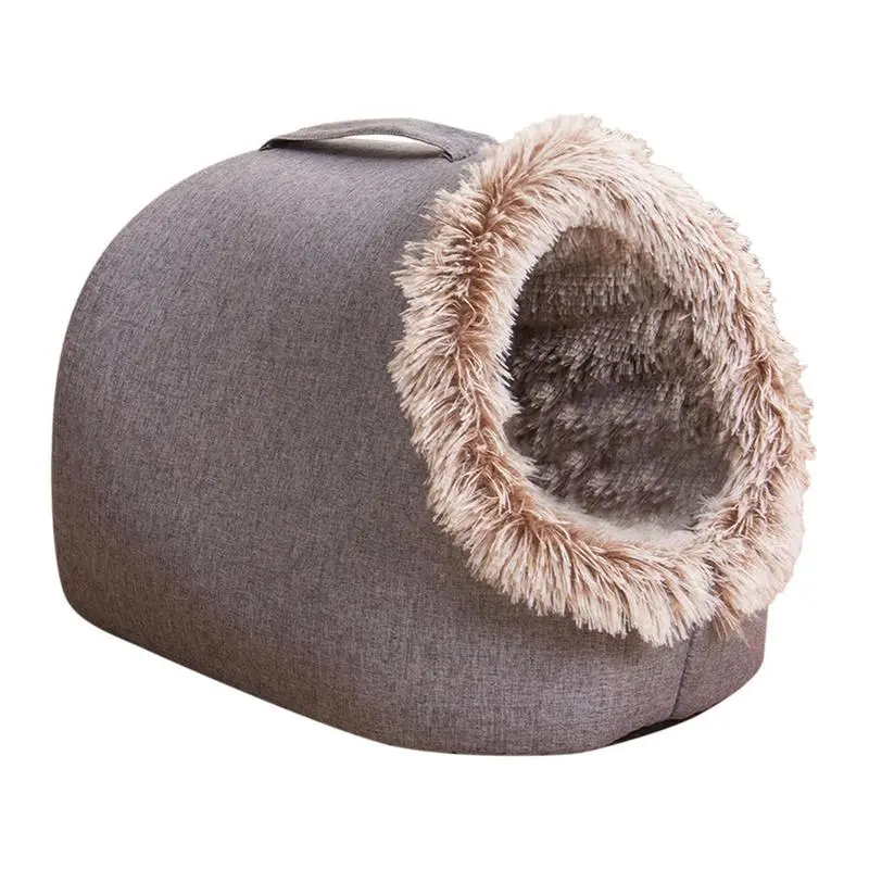 

Winter Cat Cave Warm-Keeping Portable Dogs Portable Dogs Caves Plush Beds Cats Resting Products For Garden Traveling Living