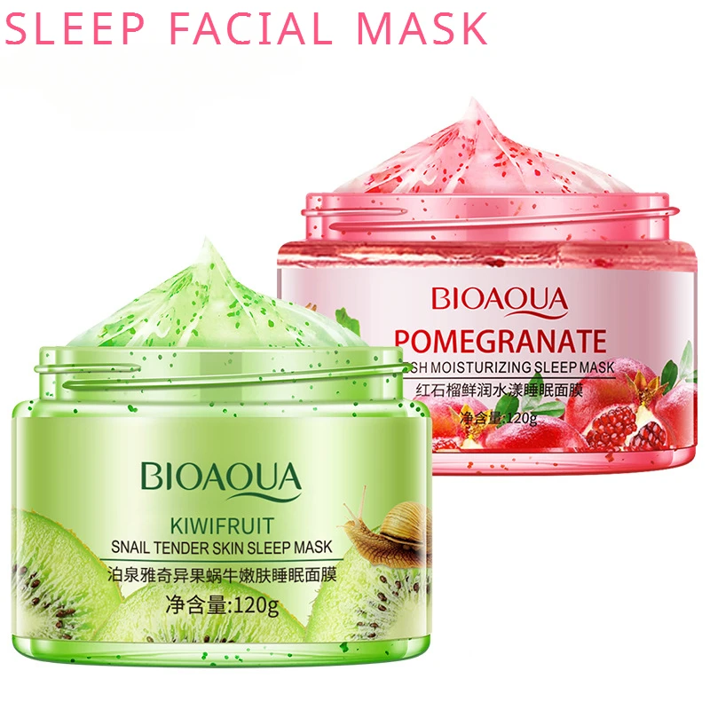Pomegranate Fresh Water Sleeping Mask Anti aging Moisturizing Hydrating and Firming Skin Leave-in Mask Skin care