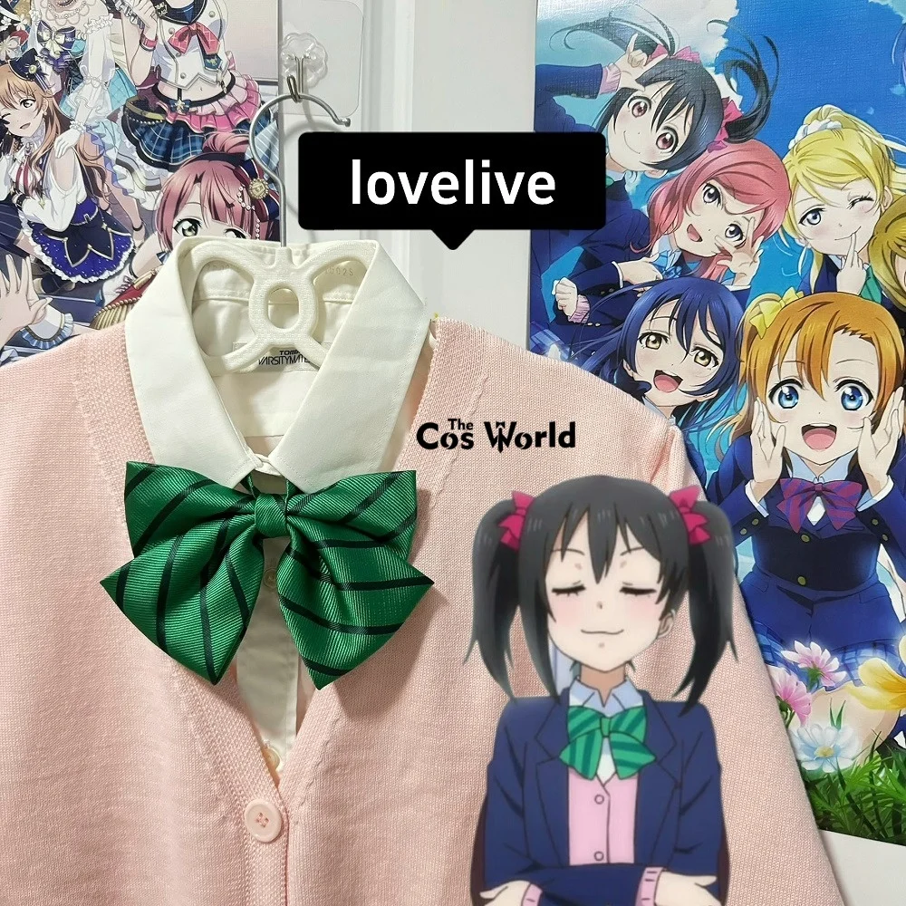 Love Live 9 Characters Kousaka Honoka Sonoda Umi Ayase Eli Anime Bow Tie for Japanese JK School Uniform Cosplay Costumes 5