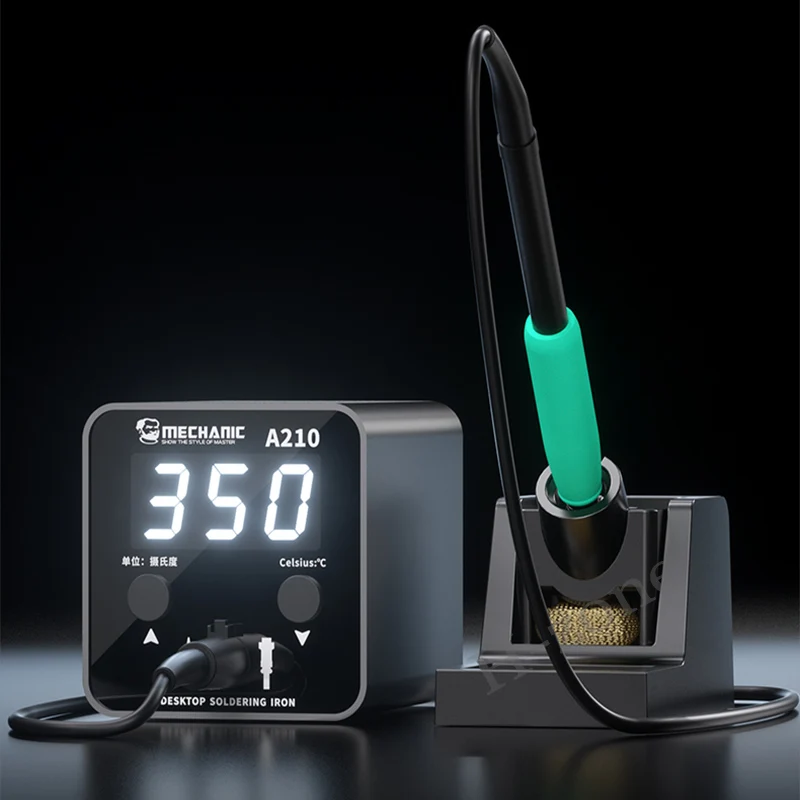 

Настольная паяльная станция MECHANIC A210, умная настольная паяльная станция C210 с большим отображением и защитой от короткого замыкания