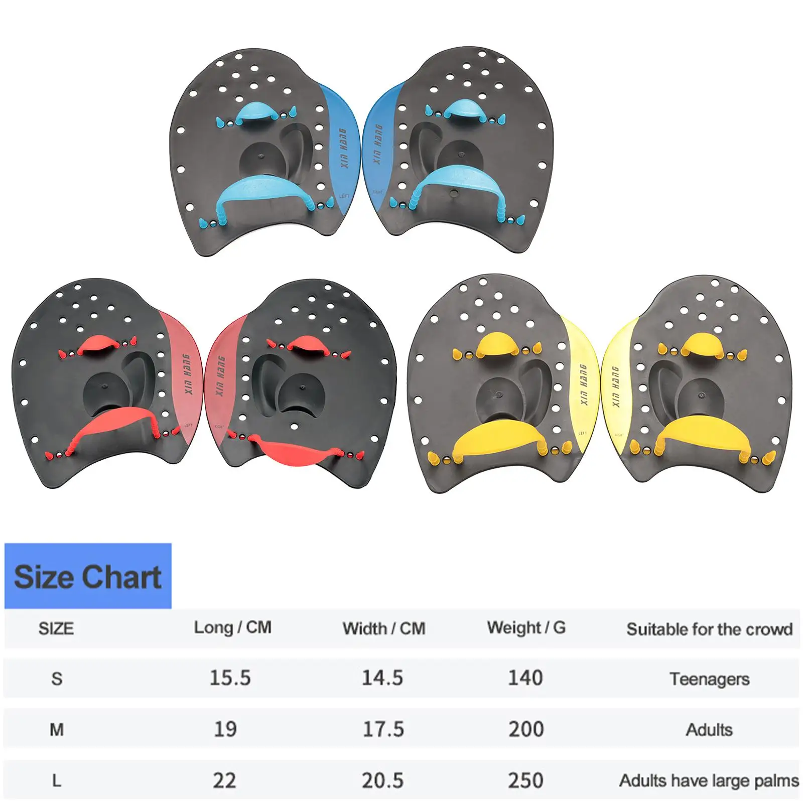 

Professional Swim Training Hand Paddles Flat Paddles Pool Exercise Equipment