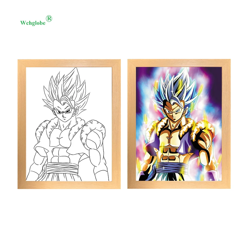 

Anime Cartoon Figure LED Decorative Light Painting Bedside Picture Style Modern Simulate Sunshine Drawing 3d Night Light Gift