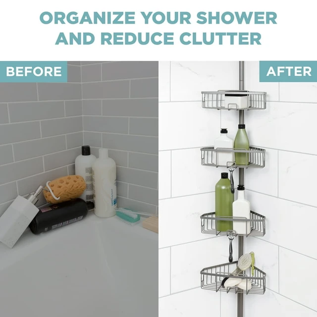 tension shower caddy, 9 ft. - 9 ft.