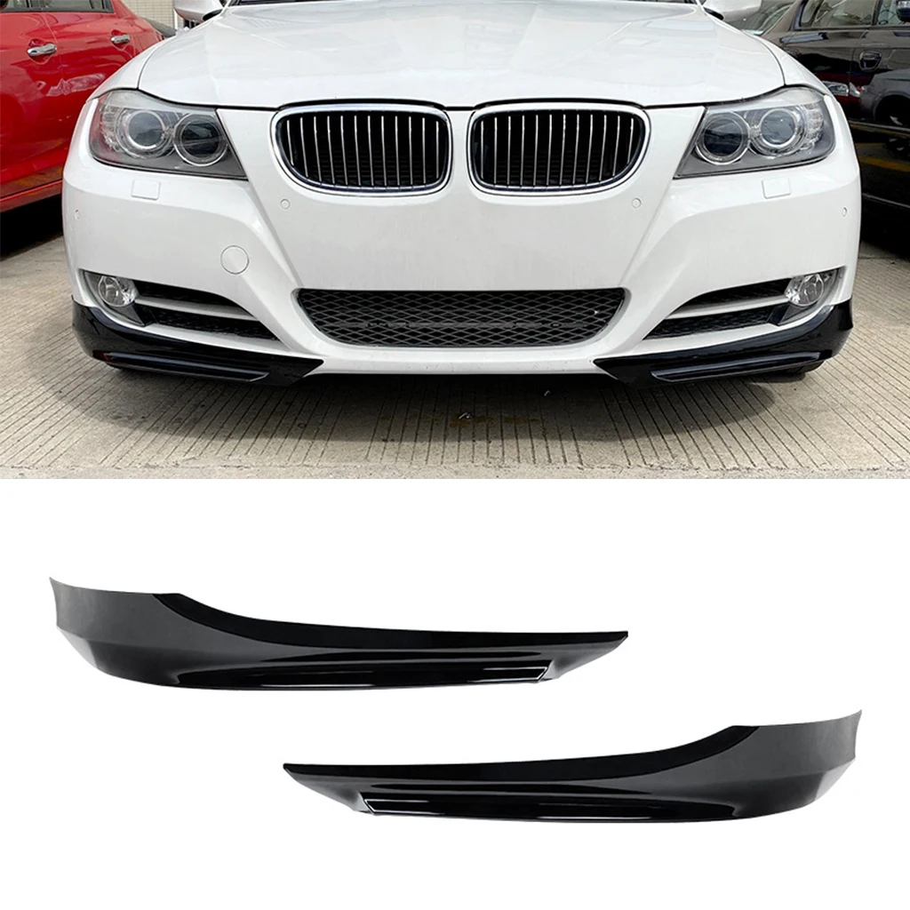 

Gloss Black Car Front Bumper Lip Splitter Spoiler Diffuser Body Kits Tuning For BMW 3 Series E90 E91 LCI 320i 330i 2009-2012