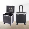Aluminum Alloy Flight Case Audio Packaging Storage Transportation Portable Professional Complete Tools Boxes with Wheels Trolley 1