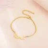 Bracelet avec nom personnalisé pour femmes et filles, boîte en acier inoxydable, chaîne avec lettres, Bracelets porte-bonheur personnalisés, Unique, cadeau de bijoux personnalisé