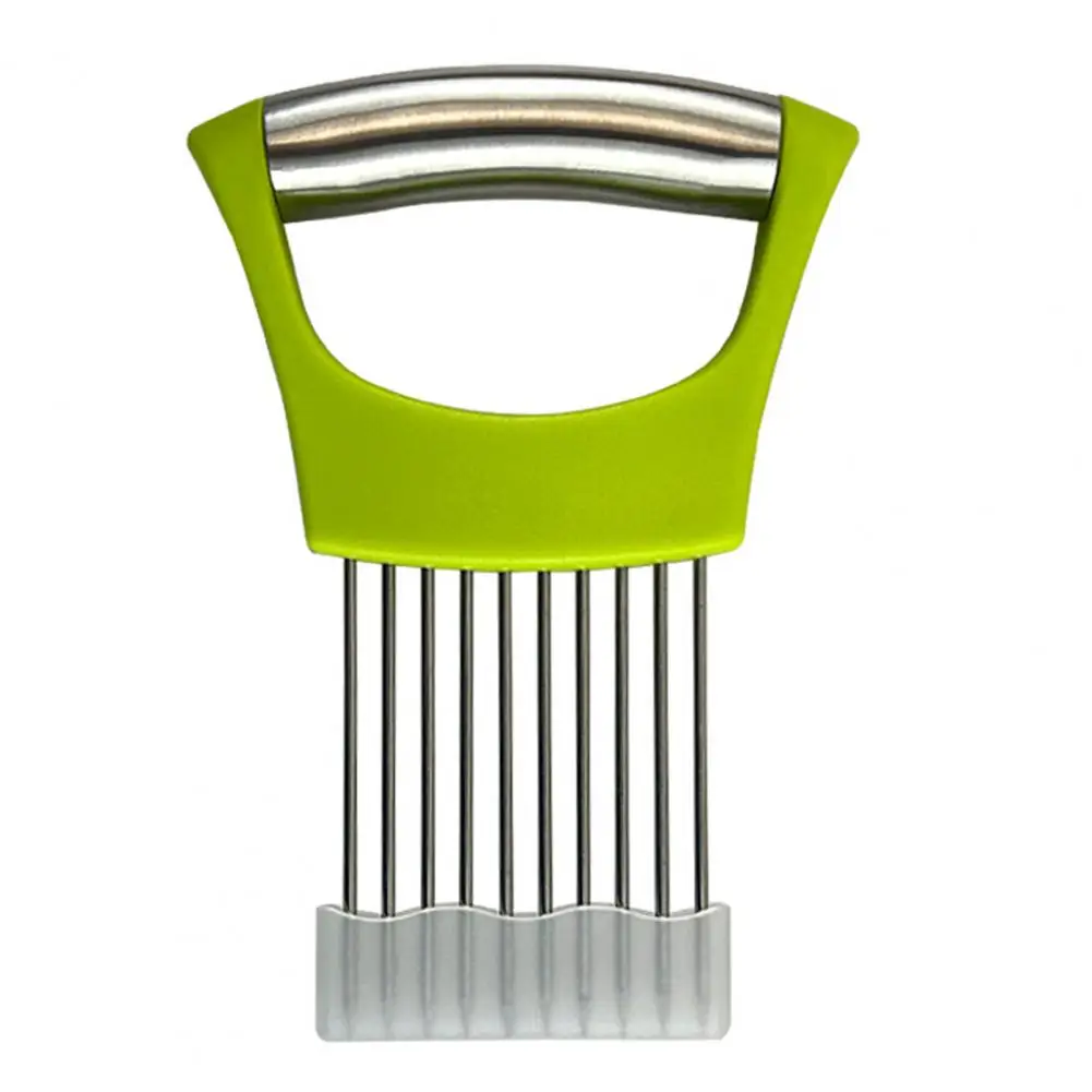 Vegetable Slicer Tool Stainless Steel Onion Cutter Slicer Set for Kitchen Vegetable Chopper Non-slip Grip for Potato