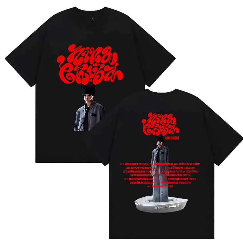 Nina Chuba Arena Tour 2025 Baseball Jersey | V-Ausschnitt Kurzarm Shirts | Streetwear Für Herren & Damen