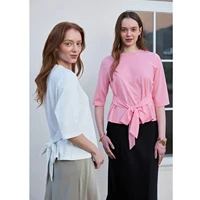 T-shirt enveloppant pour femme AP SS26, vêtements décontractés pour femme, 2 couleurs disponibles, style ample 6
