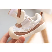 Children Sneakers For Spring.Summer Baby Air Permeable Mesh Cute Cartoon Walking Shoes Boys Girls Bunny bear Sticker Casual Shoe 2