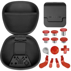 Ultimate Accessory Kit for Xbox Elite Series 2 Controller - Carrying Case, Charging Dock, Paddles, D - Pads, and Thumbsticks (Red)