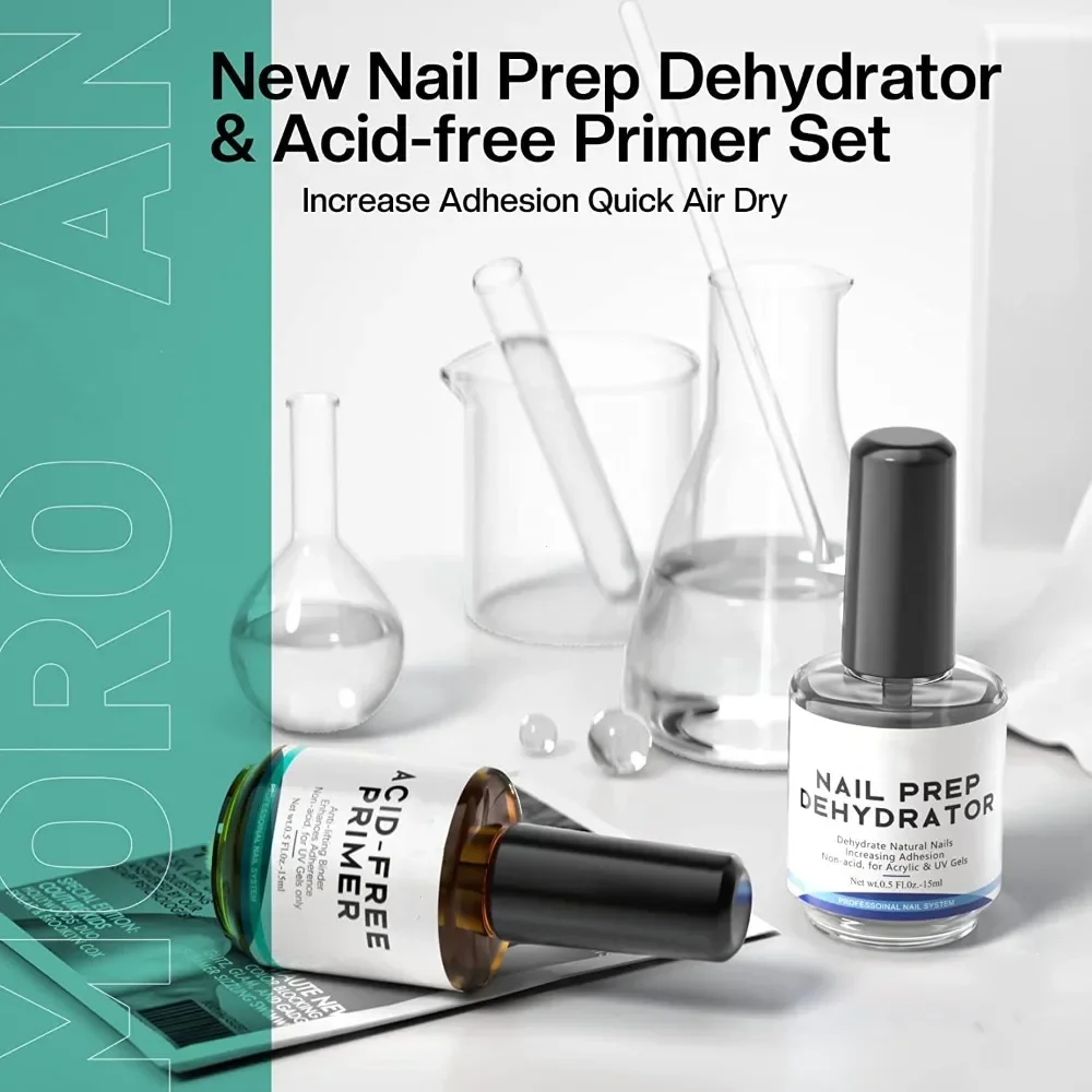 Natural Nail Dehydrator and Acid-Free Primer Nail Dehydrator for Acrylic and Gel Polish NailPrimer for U V Gel nail primer,nail dehydrator