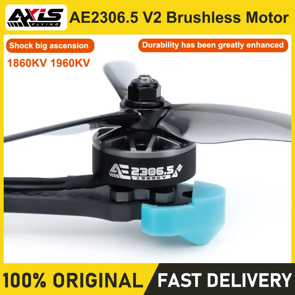 AxisFlying AE2306.5 V2 RC FPV Freestyle Drone Motor 1860KV 1960KV 4-6S Lipo 5mm Suitable for 5inch 6inch Drones