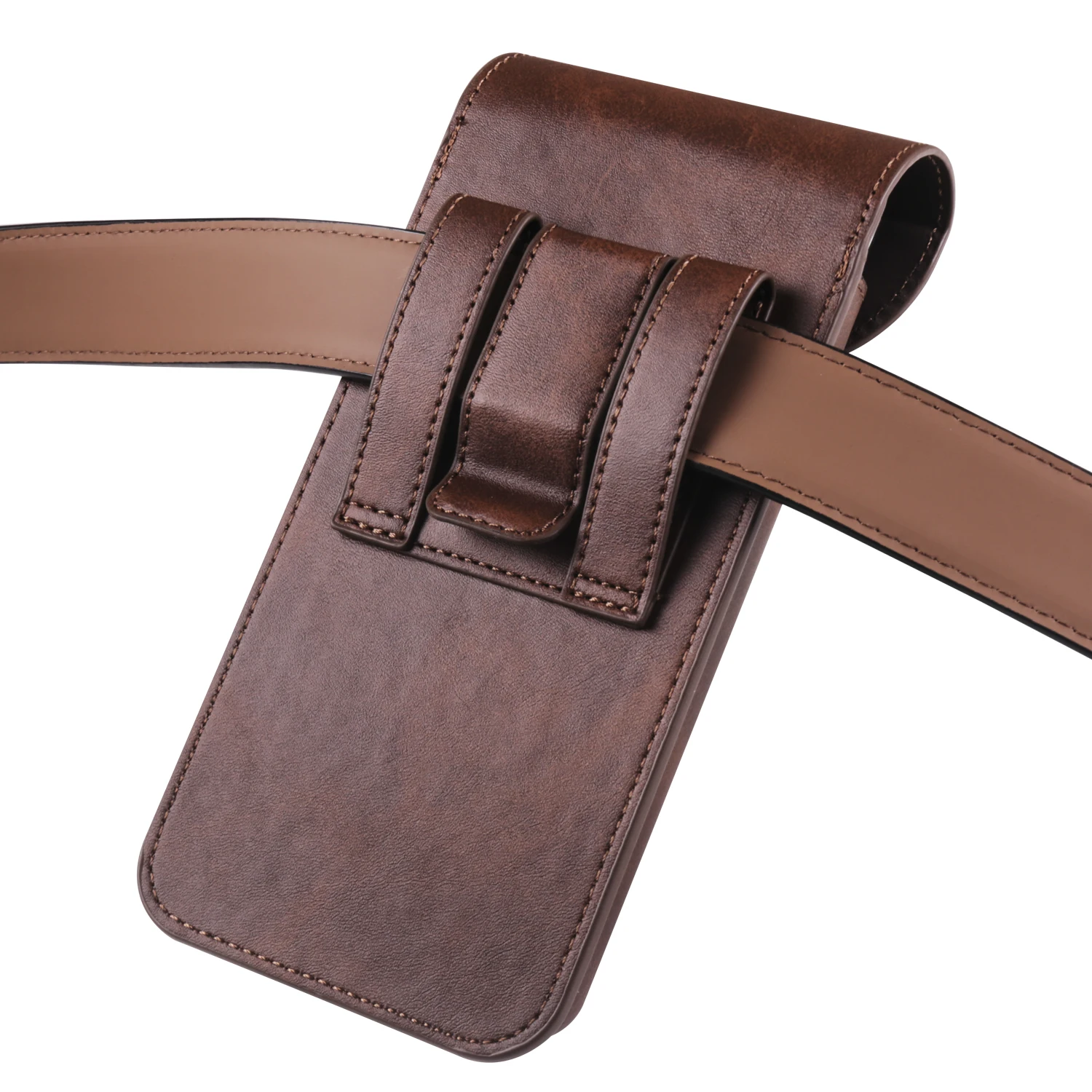 Luxury Leather Belt Clip Case Men Waist Bag Holster Pouch Cover