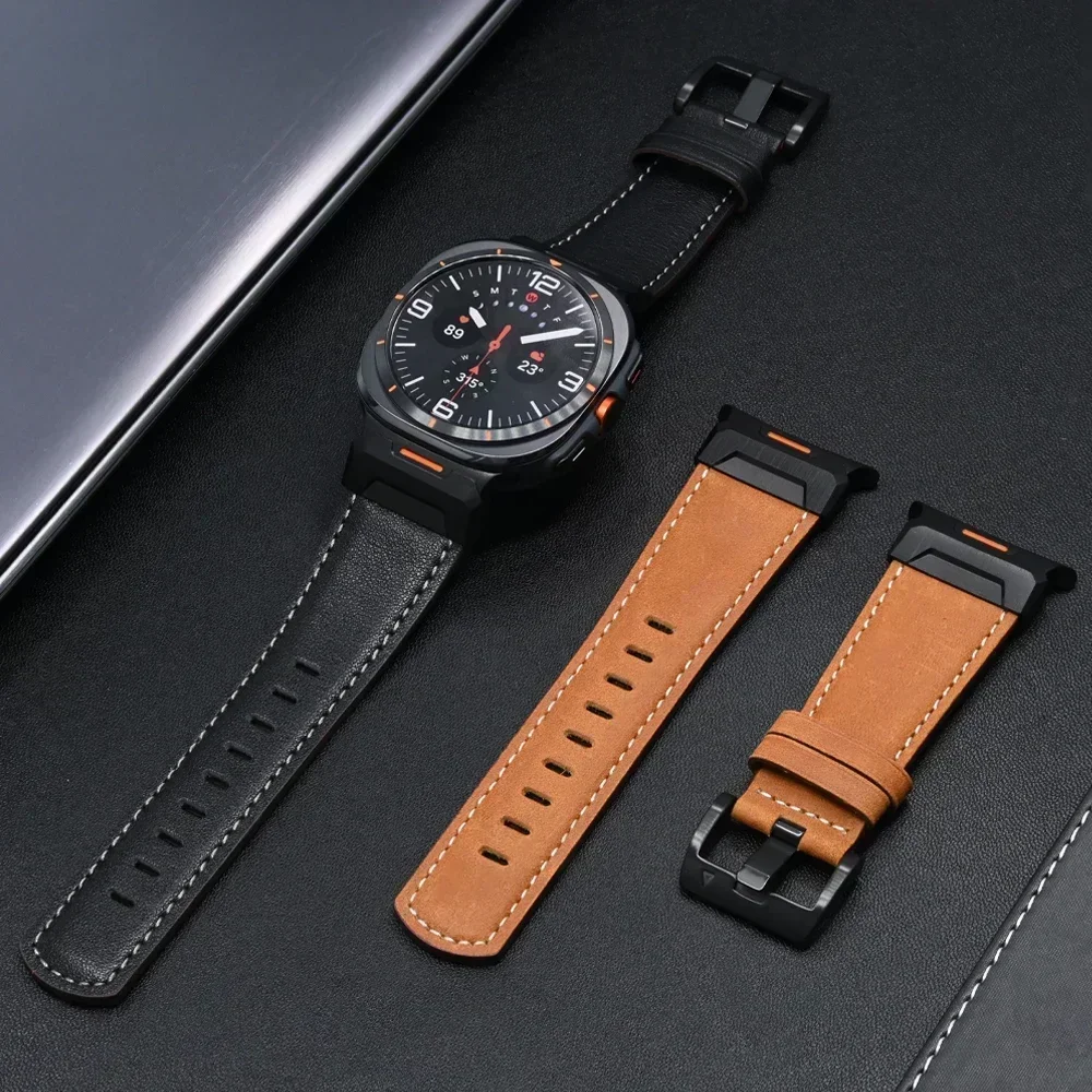 Luxury Leather QuickFit Watch Band – Elegant Business Belt Bracelet