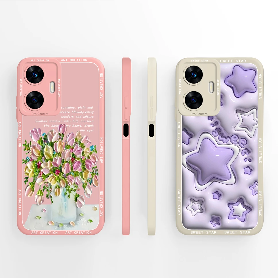 Charming Mountain Astronaut Liquid Silicone Phone Case with Camera Protection and Bumper