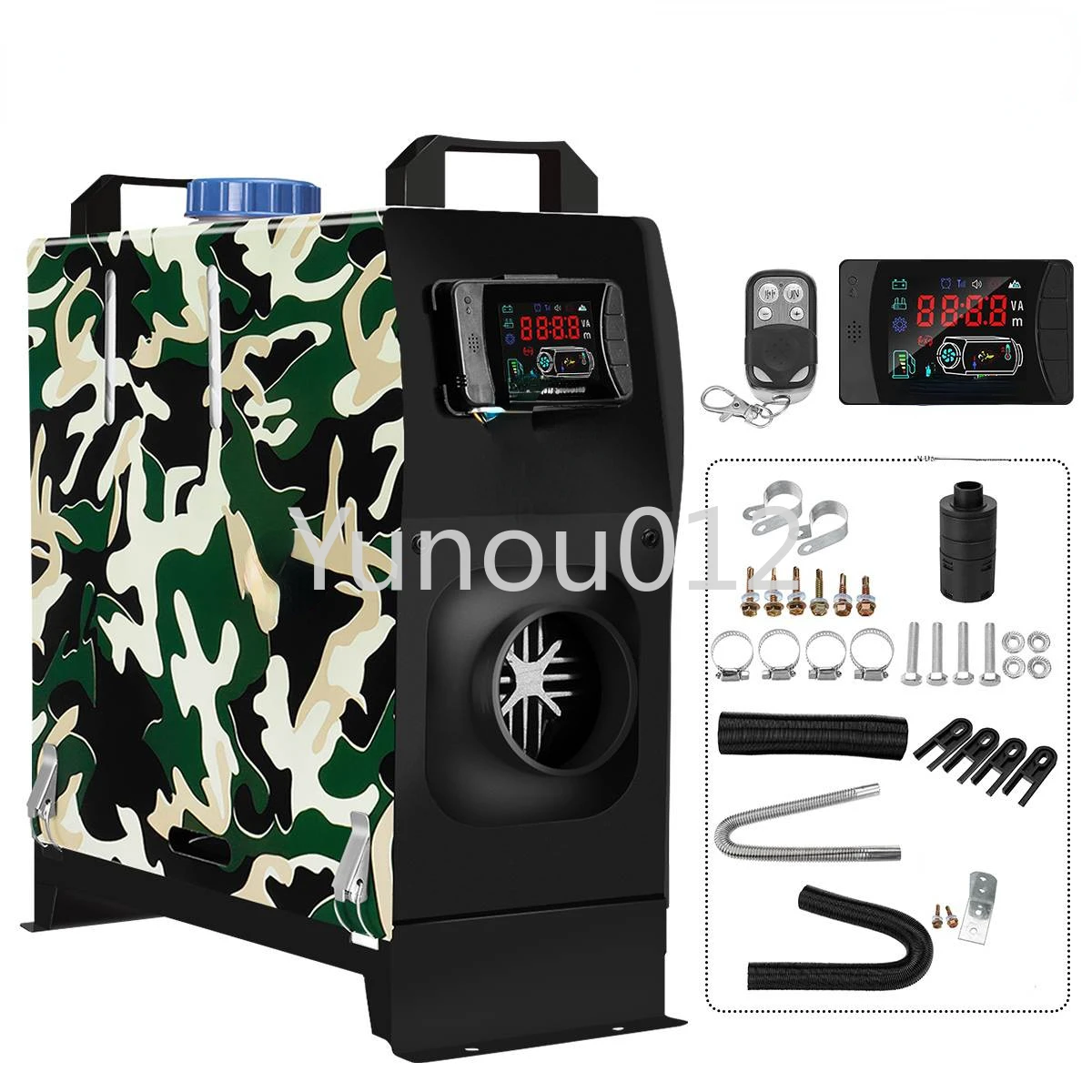 

Car Heater All in One Diesel Air Heater Single Hole LCD Monitor Parking Warmer Quick Heat For Truck Bus