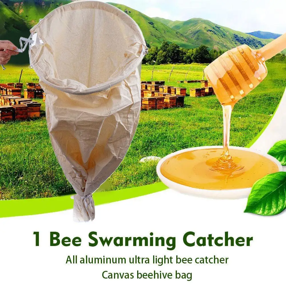 

Retractable Bee Swarm Catcher Bag Waterproof Windproof Reusable Bees Cage Swarming Catchers Beekeeper Tool