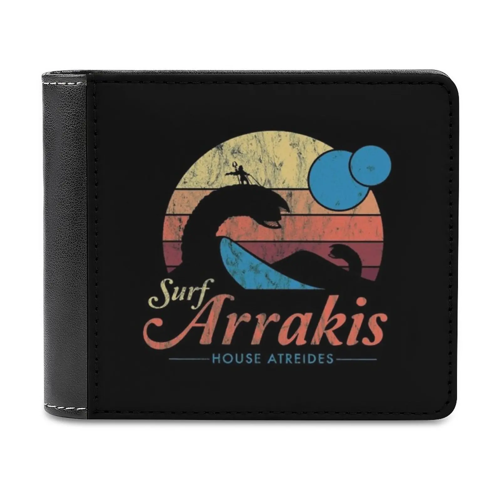 

Винтажные мягкие мужские кошельки визит Arrakis для серфинга, научная фантастика, новинка, кошелек, держатели для кредитных карт, мужские кошельки, мужской кошелек в стиле ретро