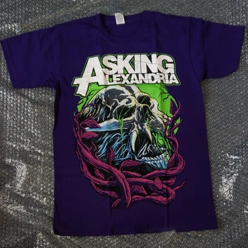 Rare! Asking Alexandria Slime Shirt Tee Full Size Unisex Reprint T-Shirt Short Sleeve Men Women Summer Crew Neck Cotton Tee 1