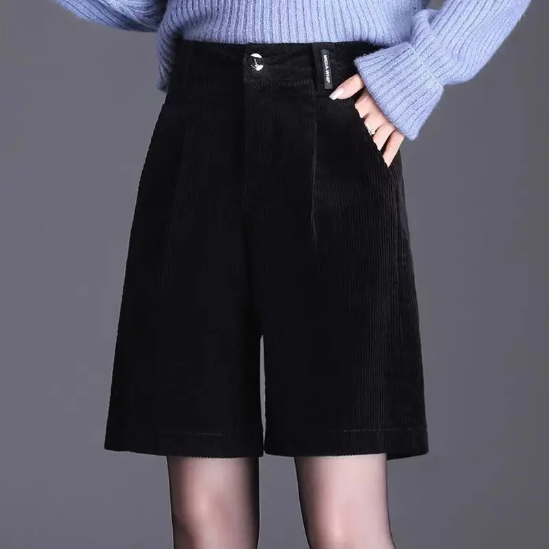 Women\'s Clothing Fashion Solid Color High Waist Straight Pants Casual Femme 2023 New Zipper Buttons Vintage Autumn Winter Thin