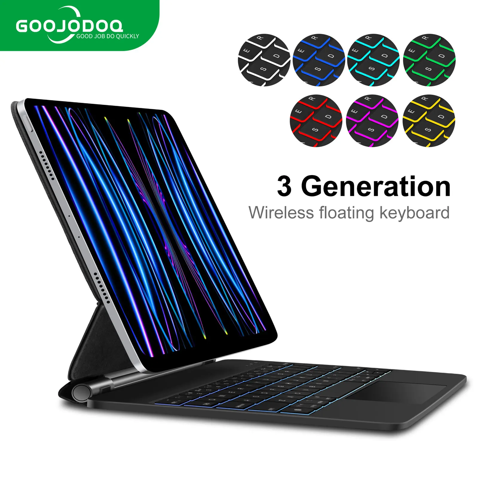 Goojodoq Magic Keyboard For Ipad Pro 11 12 9 12.9 Air 4 Air 5 For Ipad