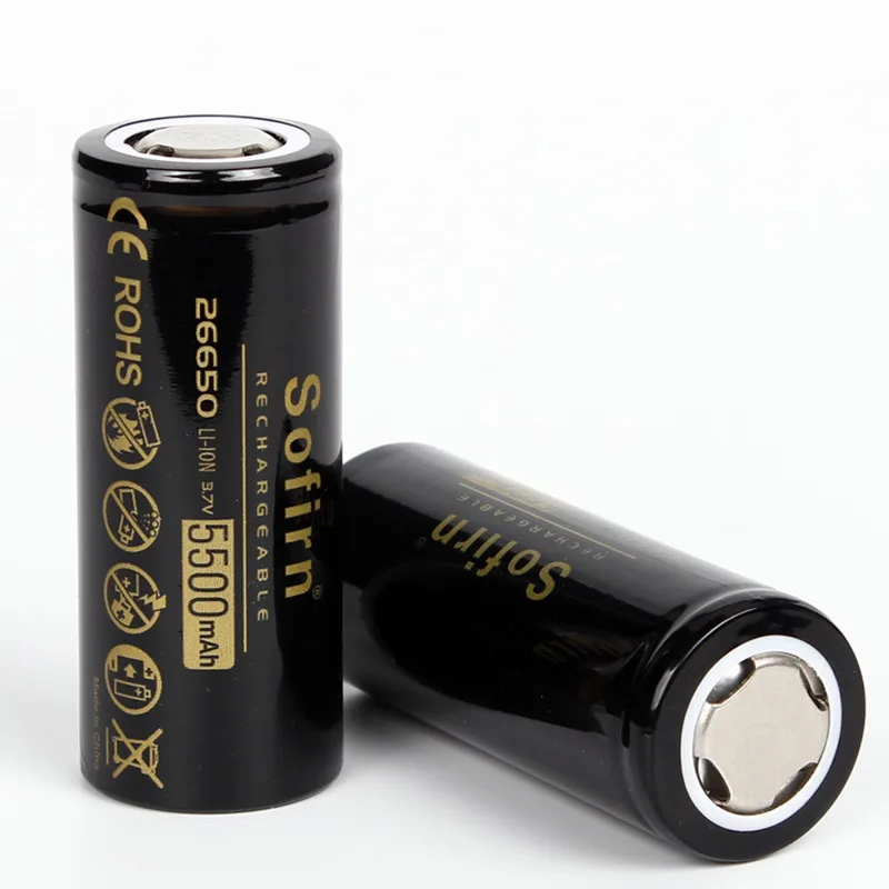 Sofirn-Batterie aste plate ou supérieure, haute capacité, haute puissance, lampe de poche SM12, GiLiaway, 26650 mAh, 5500 V, 3.7