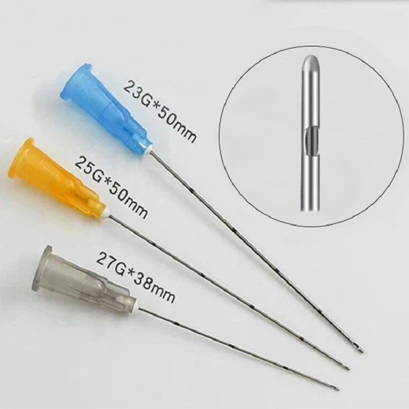 High Quality Disposable Korea Fine Micro Blunt Needle Canula 14G 90MM /18G 100MM Blunt Tip Cannula Needle For Filler Hyaluronic