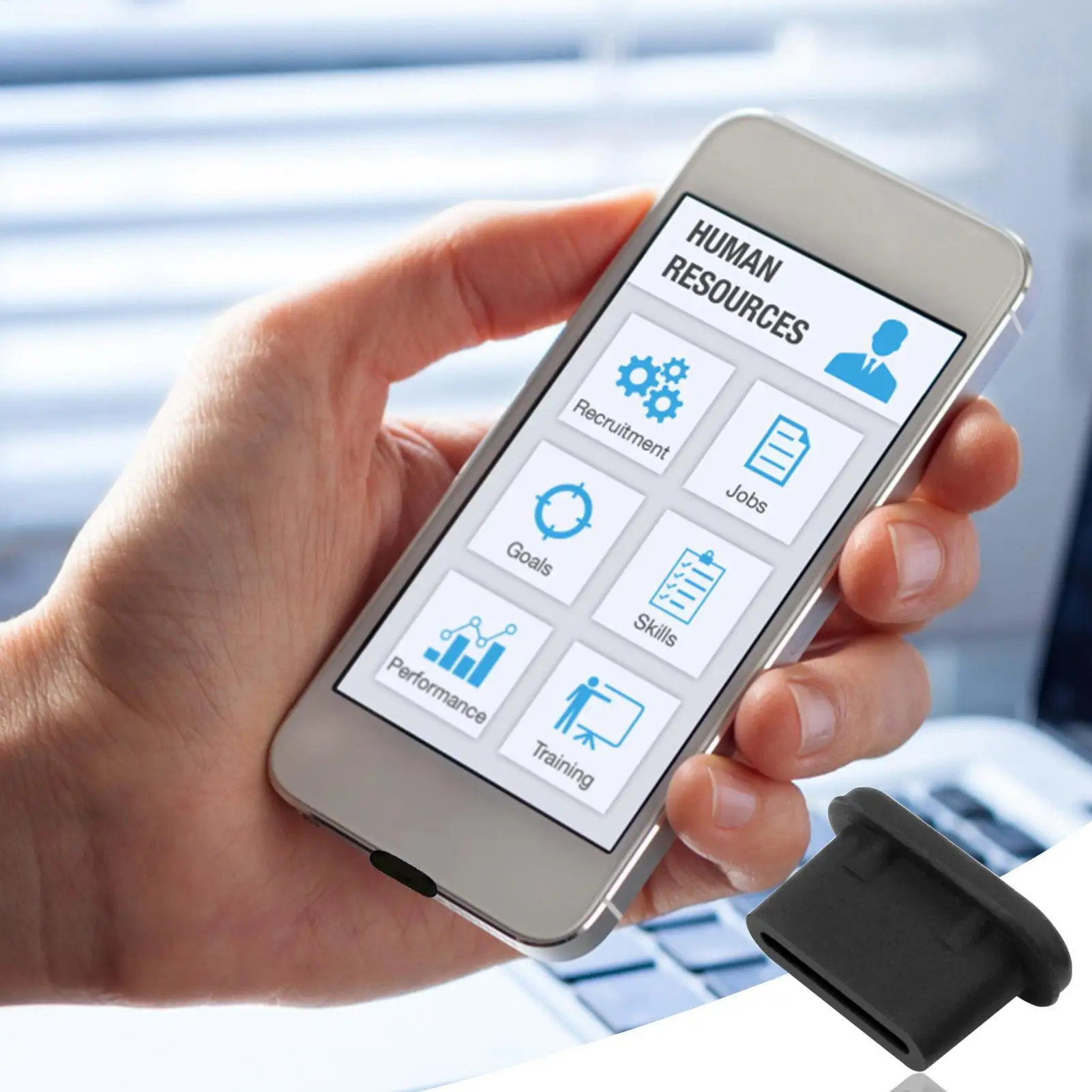 Dust Protection Type C Plug Set of 10pcs Cell Phone Charging Port Silicone Covers Dust Protection C-Type Port Plugs For Tablets