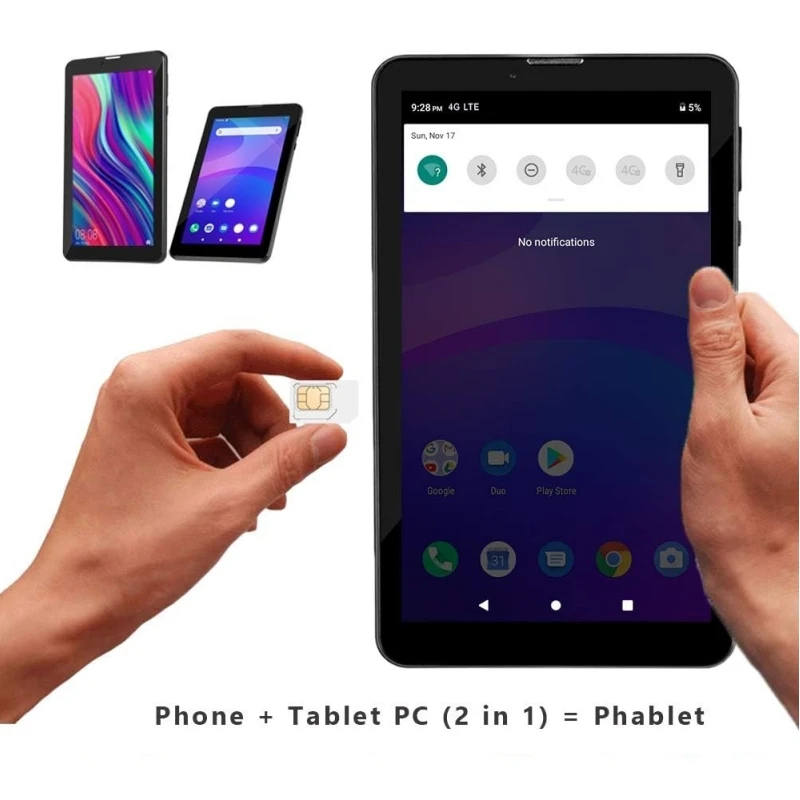New Android 11 Tablet 7 Inch SC7731 Quad Core Dual Cameras 1GB RAM 16GB ROM GPS 1024 * 600 IPS 4000mAh 2
