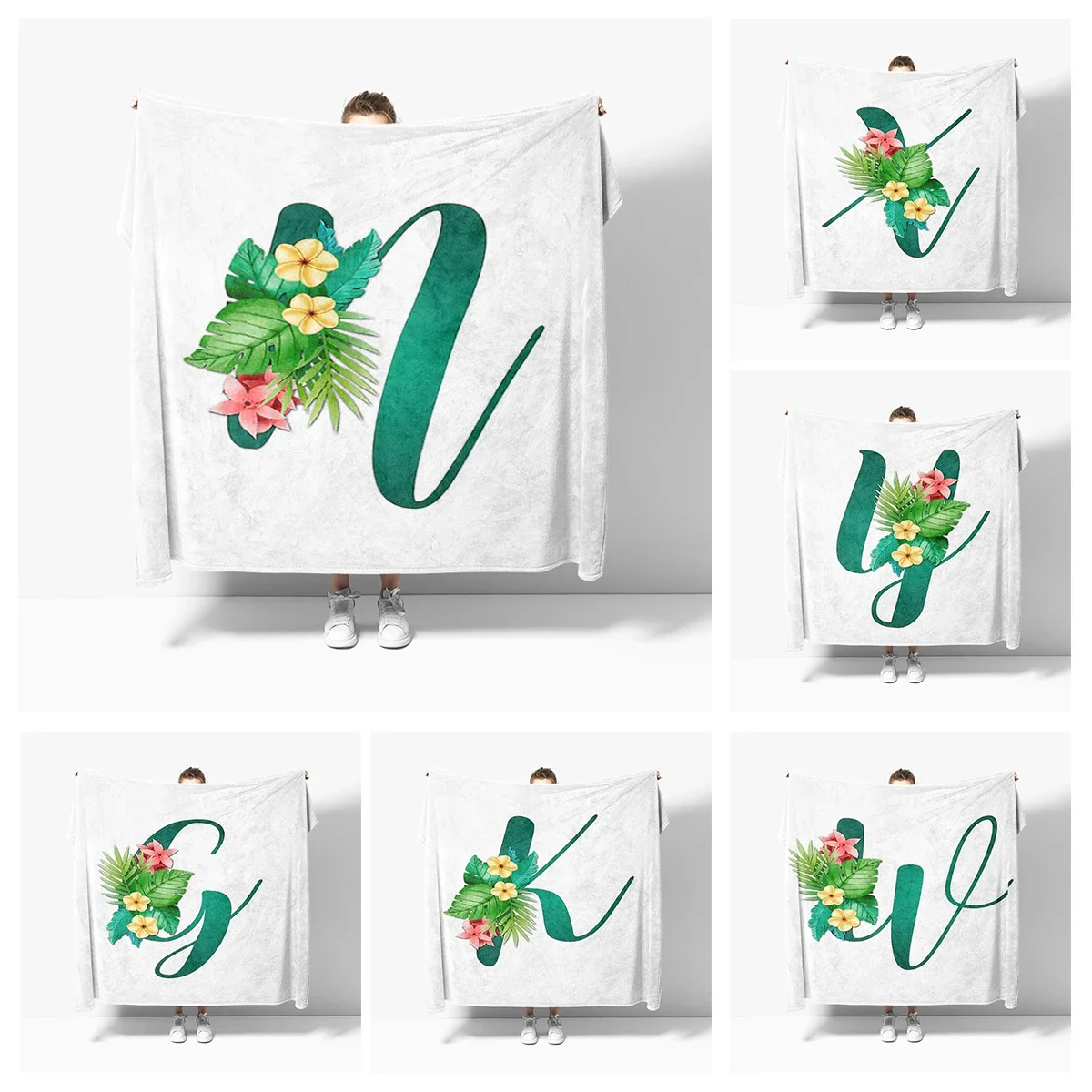 

Home decoration Letter wreath plush Sofa blanket anime Bedspread on the bed anime fluffy soft blankets thick blanket for winter