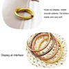 5PCS/set Golden Buddhist Rush Bracelets Temple Charm Buddha Girls Braclet Glitter Jelly Bangle Bracelets Set for Women 5
