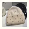 2024 Luxury Rhinestone Winter Hats for Womem Elegant Fashion Designer Angola Warm Beanies Soft  Solid Adult Cover Head Cap 6