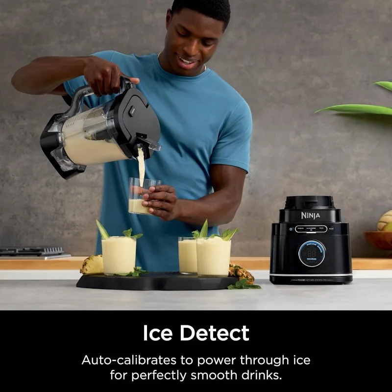 Ninja TB401 Detect Kitchen System Power Blender + Processor Pro, BlendSense Technology, Blender, Chopping & Smoothies 4