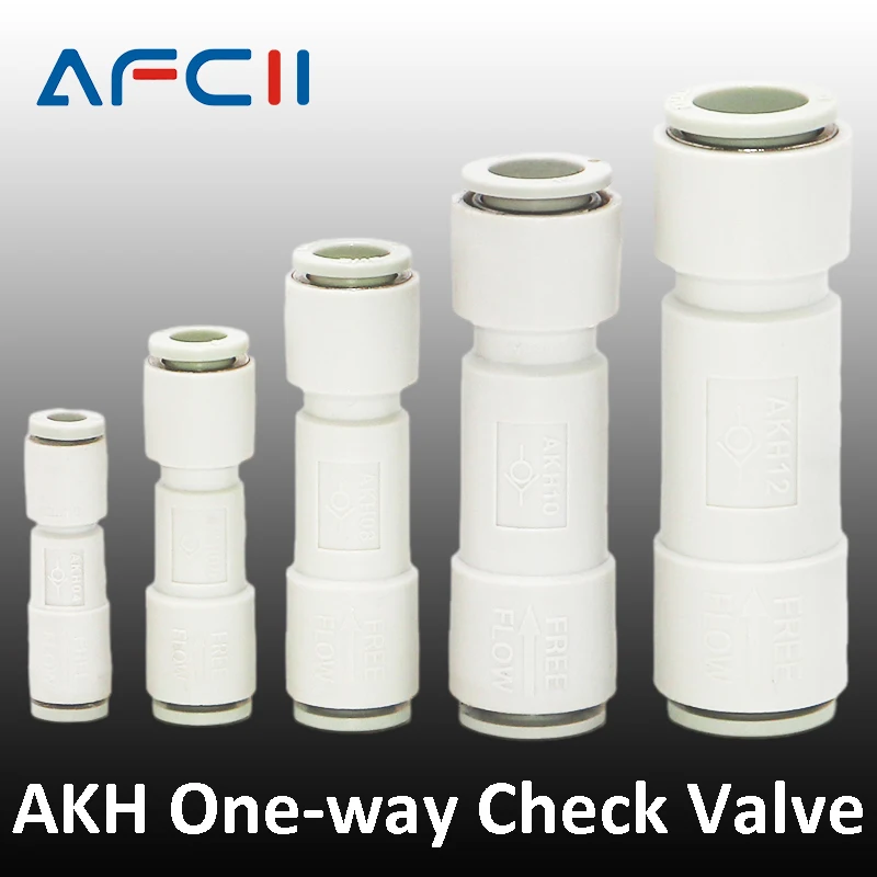 오리지널 교체용 에어 체크 밸브 4mm, 6mm, 8mm, 10mm 공압식 AKH04-00, AKH06-00, AKH08-00, AKH10-00, AKH012-00
