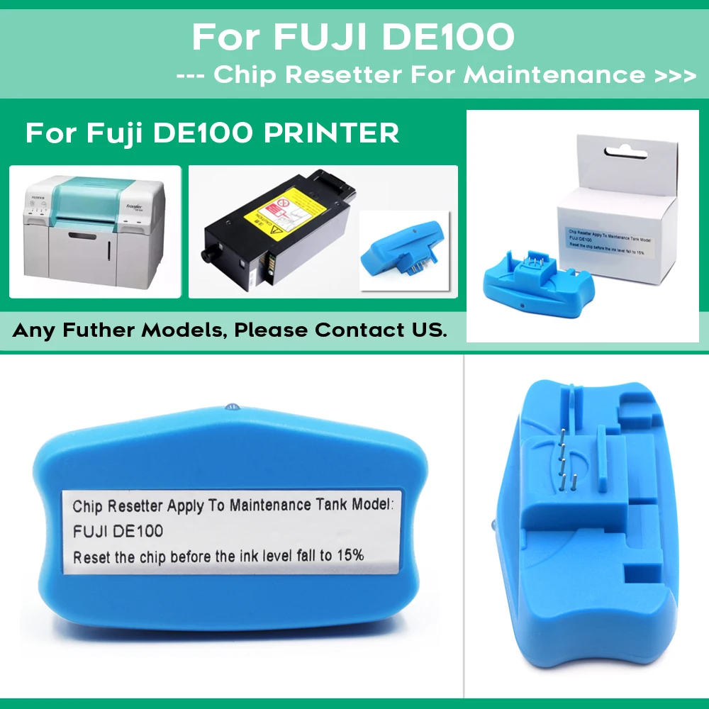 

DE100 Maintenance Ink Tank Chip Resetter For FUJI DE-100 Printer Waste Ink Collector