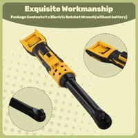 Extended Electric Ratchet Wrench Cordless Driver 3/8Inch Impact Removal Screw Nut Power Tools For Dewalt 18V 20V Battery 2