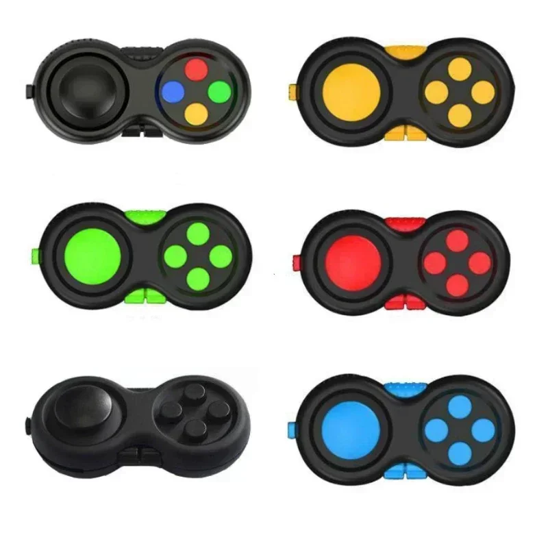 New Premium Quality Fidget Controller Pad Game Focus Toys Smooth ABS Plastic Stress Relief Squeeze Fun Hand Hot Interactive Gift