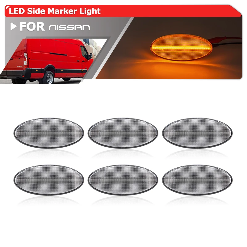 6x For Nissan NV400 X62 X62B Opel Movano MK2 For Renault Master MK3 Led Parking Position