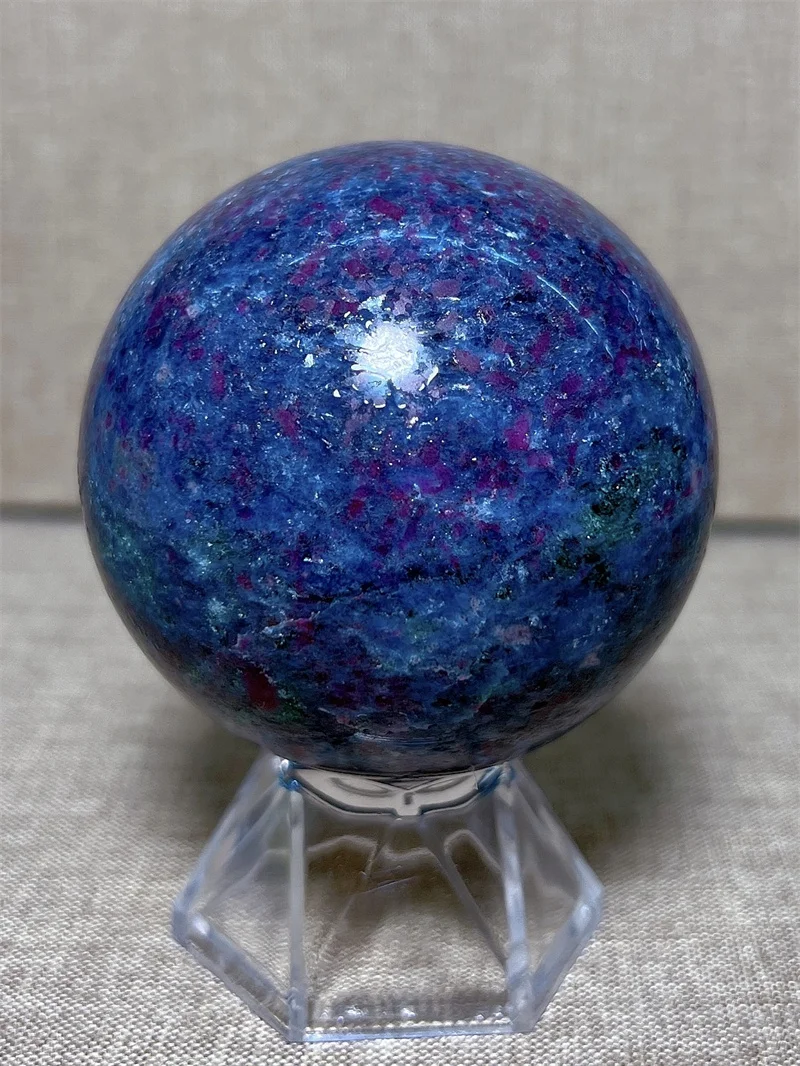 

Natura Crystal Ruby Kenite SPhere With Druzy Free Form Carving Reiki Healing Stone Home Decoration Exquisite Gift