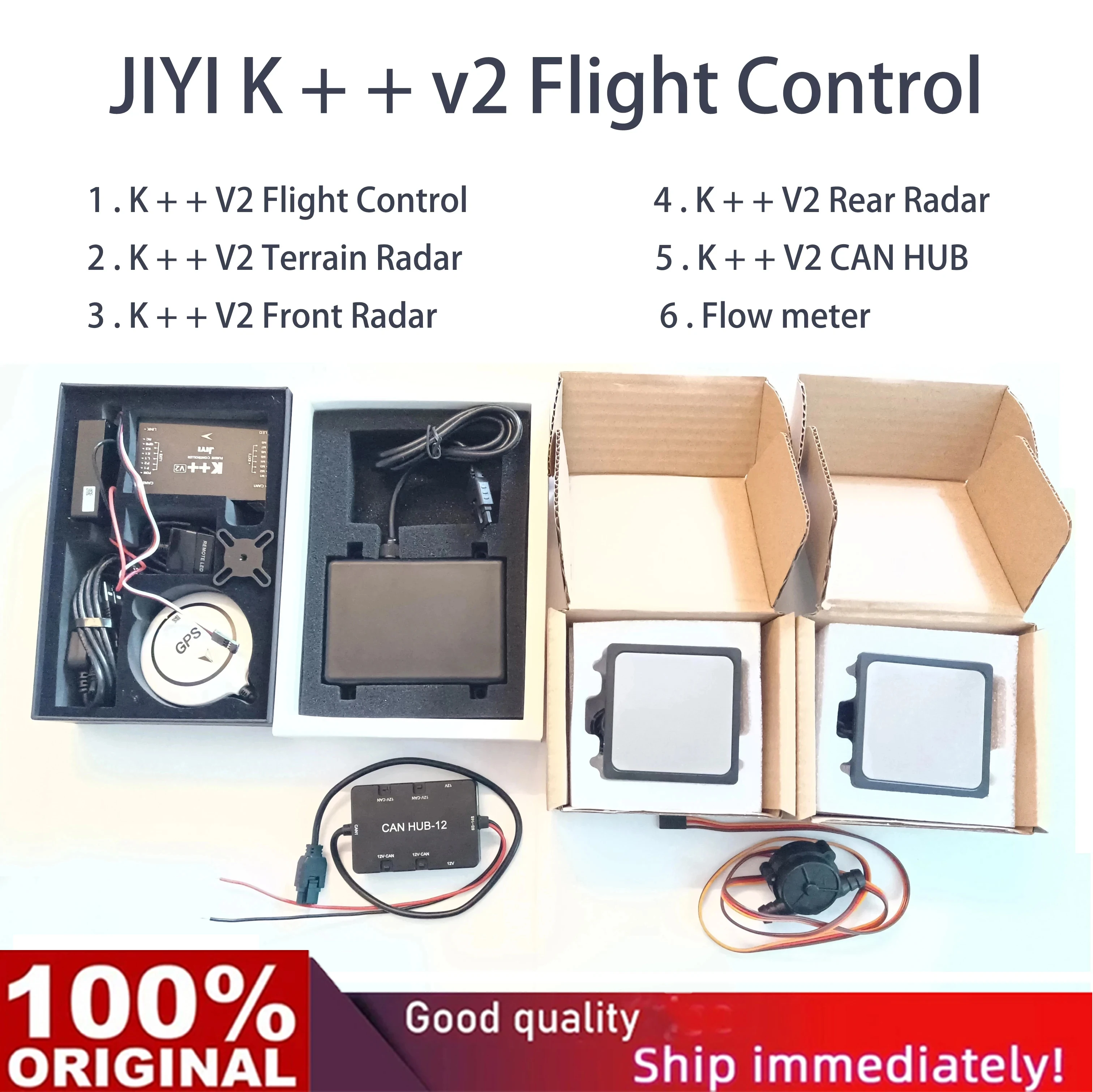 JIYI-K-V2-flight-control-Dual-CPU-HUB-optional-obstacle-avoidance-radar ...